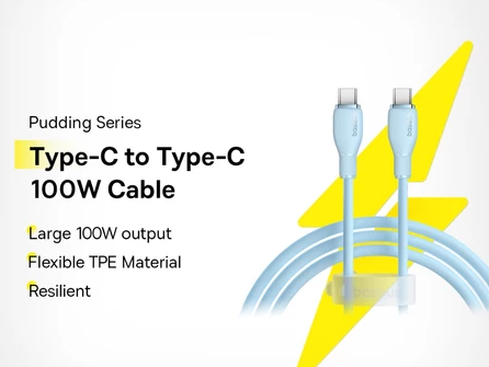Baseus PD 100W USB C Cable For iPhone 15 Fast Charging Cable For Samsung Xiaomi Huawei Macbook Data Wire Charging Cable Soft TPE