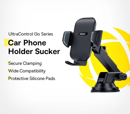 Baseus Car Phone Holder Sucker for Dashboard Windshield Mobile Car Holder Clamp For iPhone Xiaomi Huawei Samsung Oppo