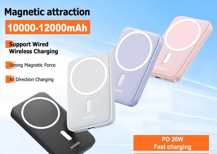 DOSEN Power Bank Mini Magnetic Wireless Fast Charge 10000mAh