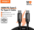 DOSEN Quick Charge PD USB C To USB Type C 1M-2M Cable