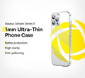Baseus Clear Case For iPhone 15 Pro Max Soft TPU Case for iPhone 15 Pro Plus Shockproof Full Lens Protection Transparent Cover