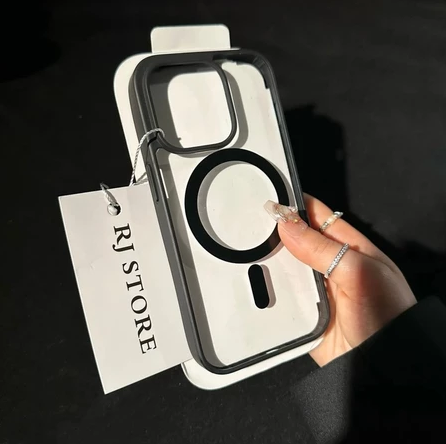 Magnetic Wireless Charging Transparent Hard Case