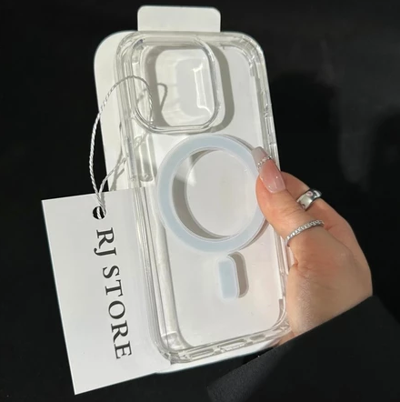 Magnetic Wireless Charging Transparent Hard Case